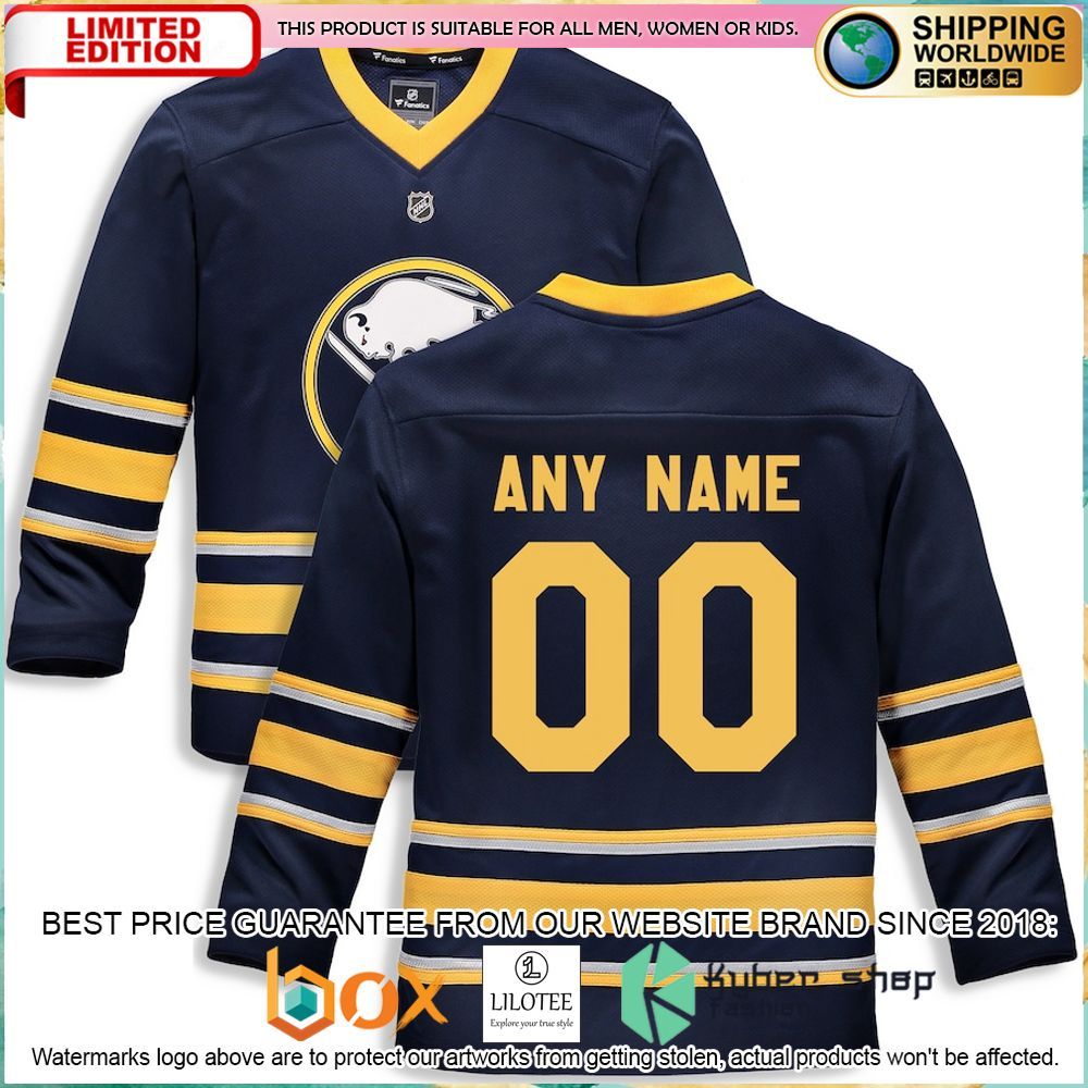 buffalo sabres buffalo sabres fanatics branded youth home replica custom blue hockey jersey 1 549