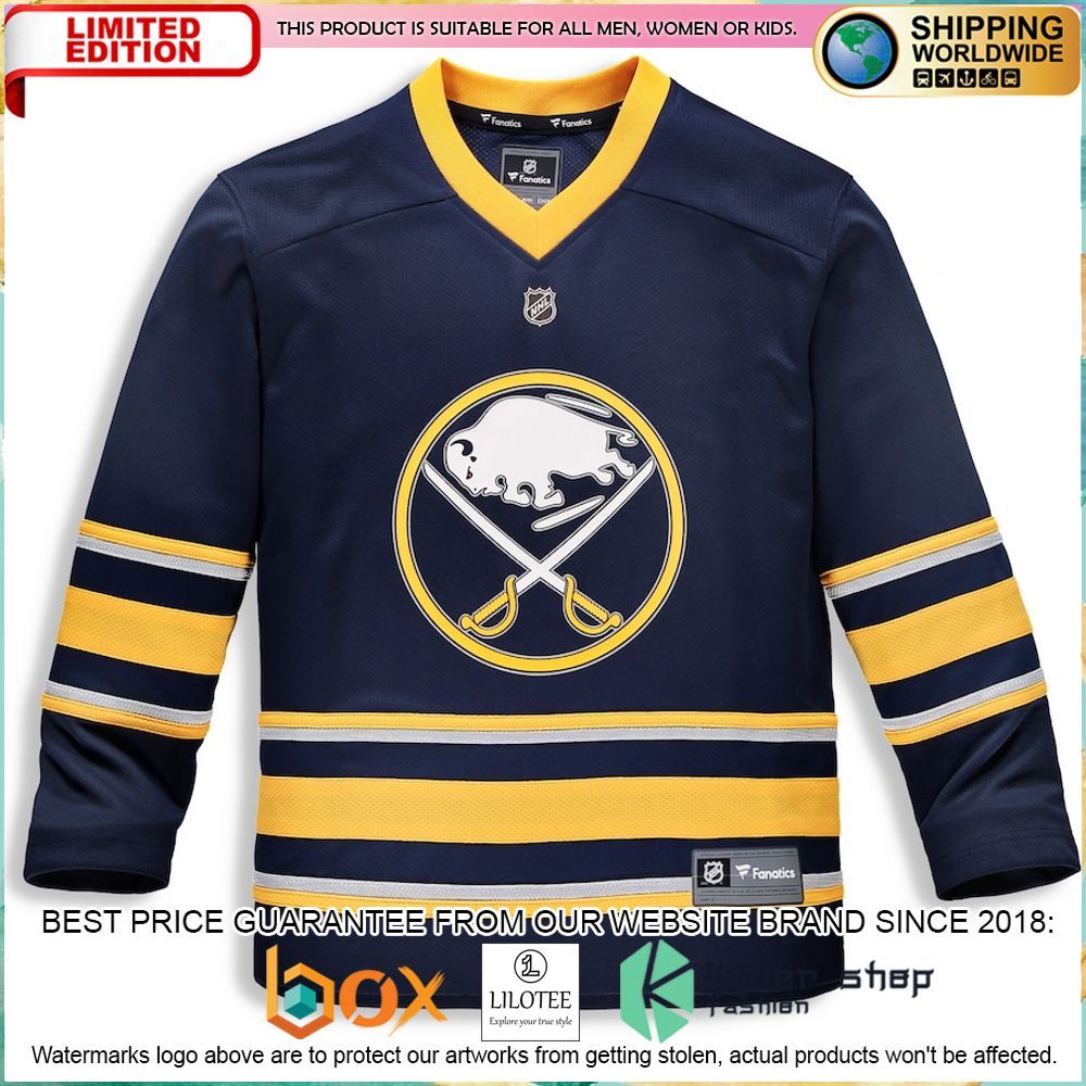 buffalo sabres buffalo sabres fanatics branded youth home replica custom blue hockey jersey 2 245