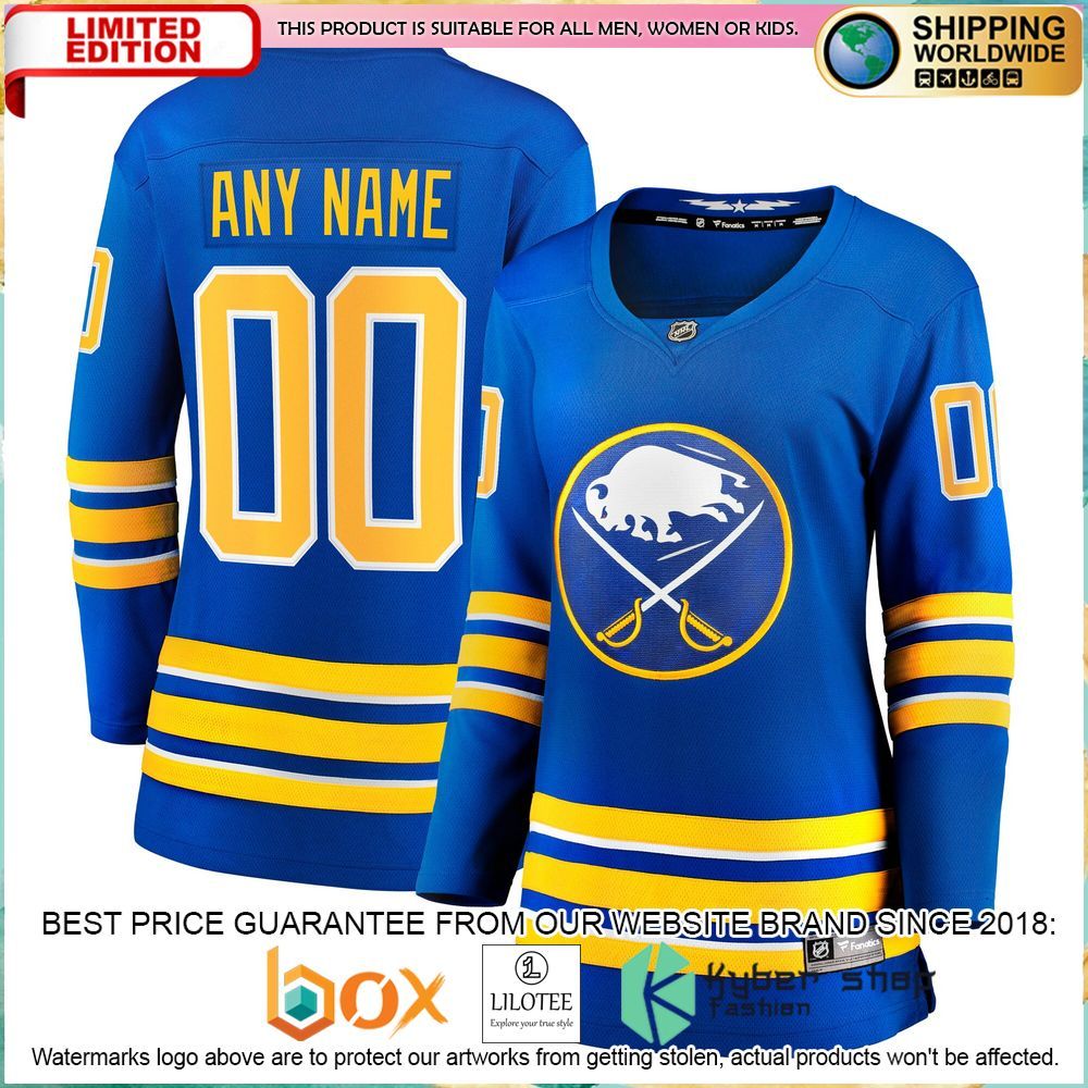 buffalo sabres womens 2020 21 custom royal hockey jersey 1 911
