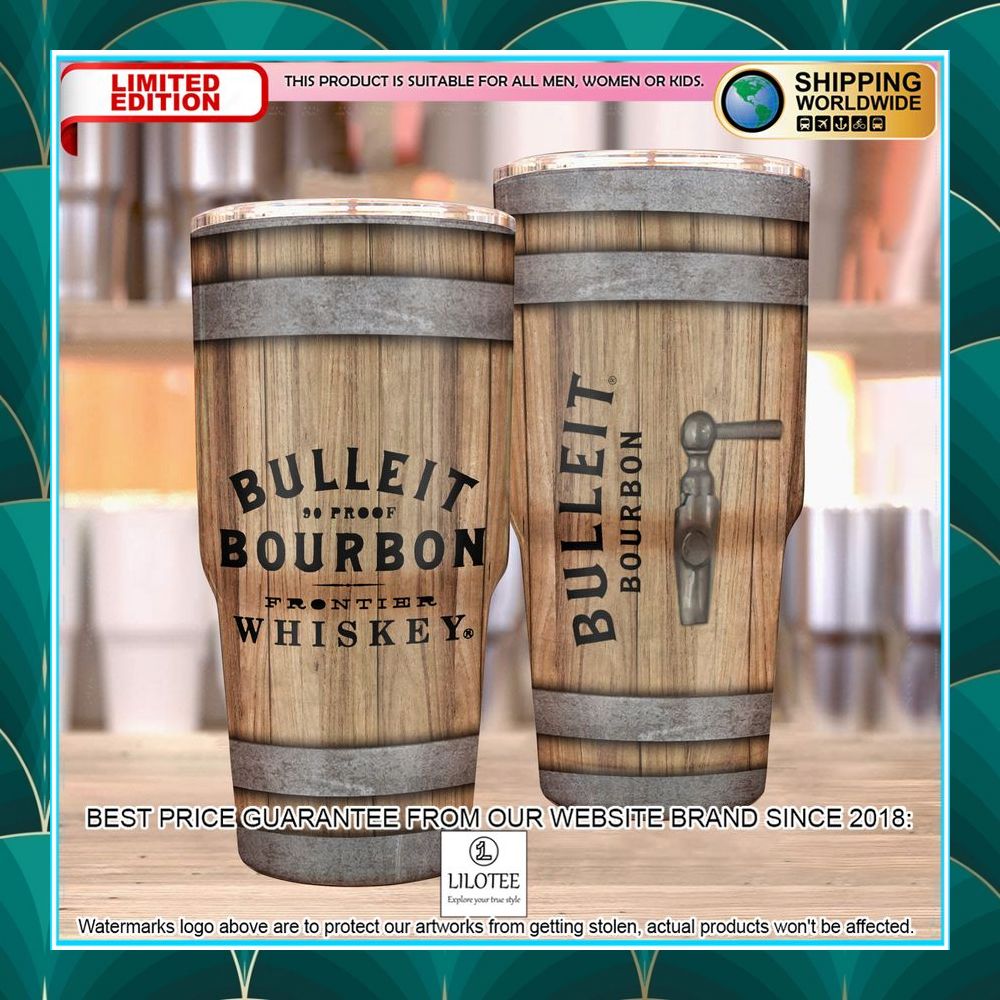 bulleit bourbon wood grain printed tumbler 1 271