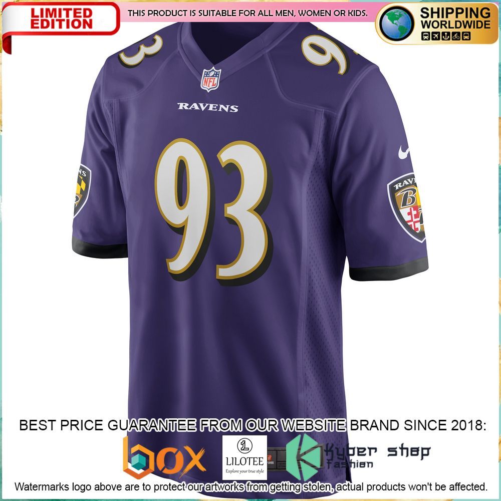 calais campbell baltimore ravens nike purple football jersey 2 317