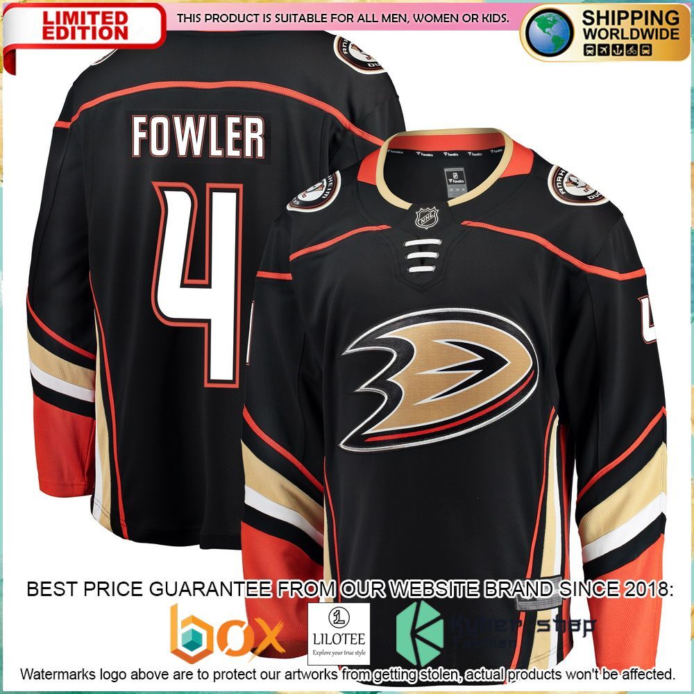 cam fowler anaheim ducks breakaway black hockey jersey 1 191
