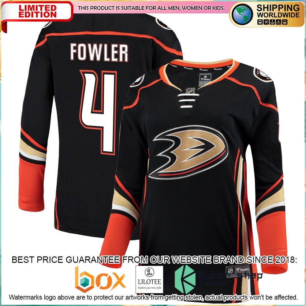 cam fowler anaheim ducks womens black hockey jersey 4 195