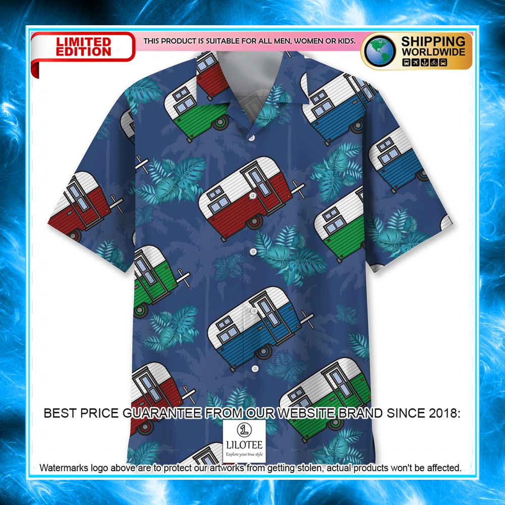 camping tropical hawaiian shirt 1 861