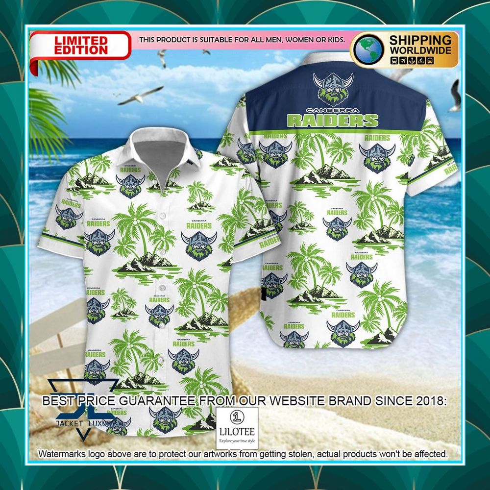 canberra raiders hawaiian shirt shorts 1 998