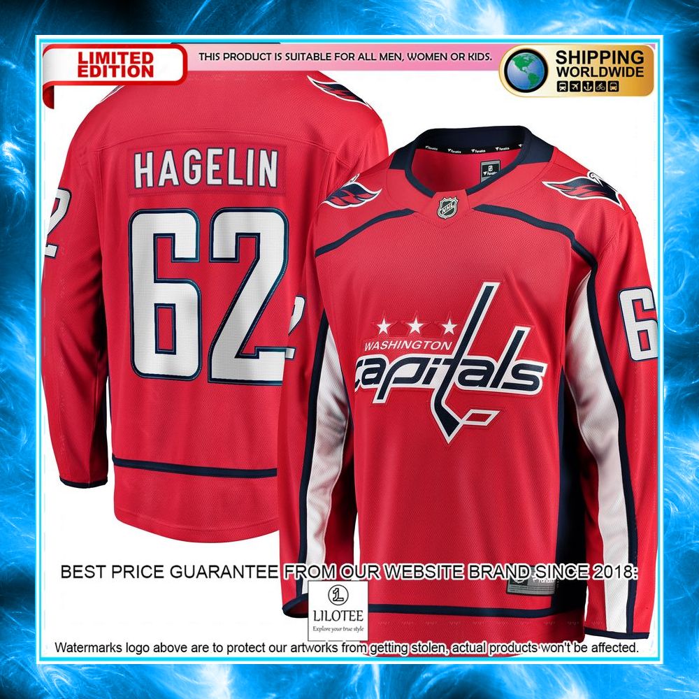 carl hagelin washington capitals replica red hockey jersey 1 415