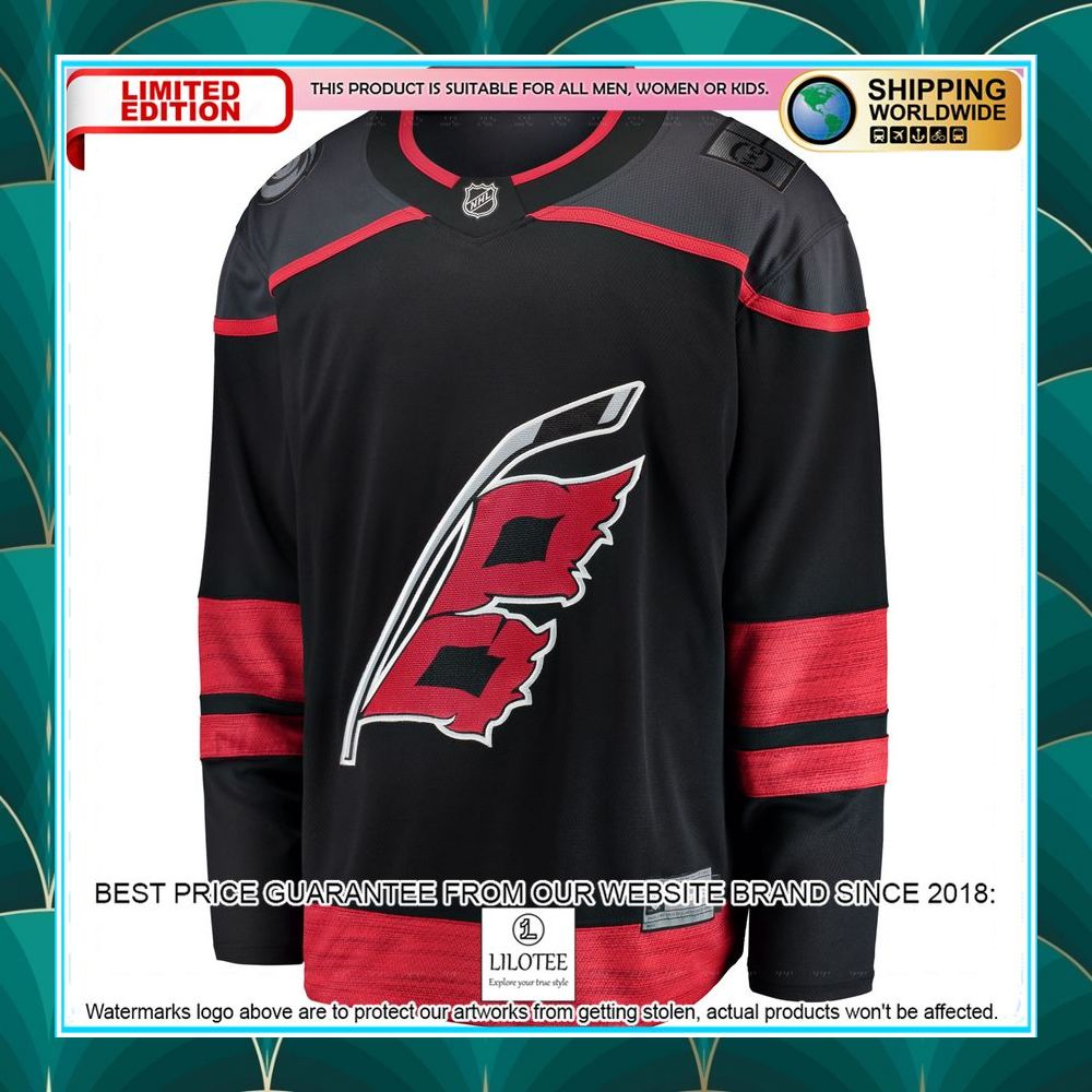 carolina hurricanes alternate black hockey jersey 2 983