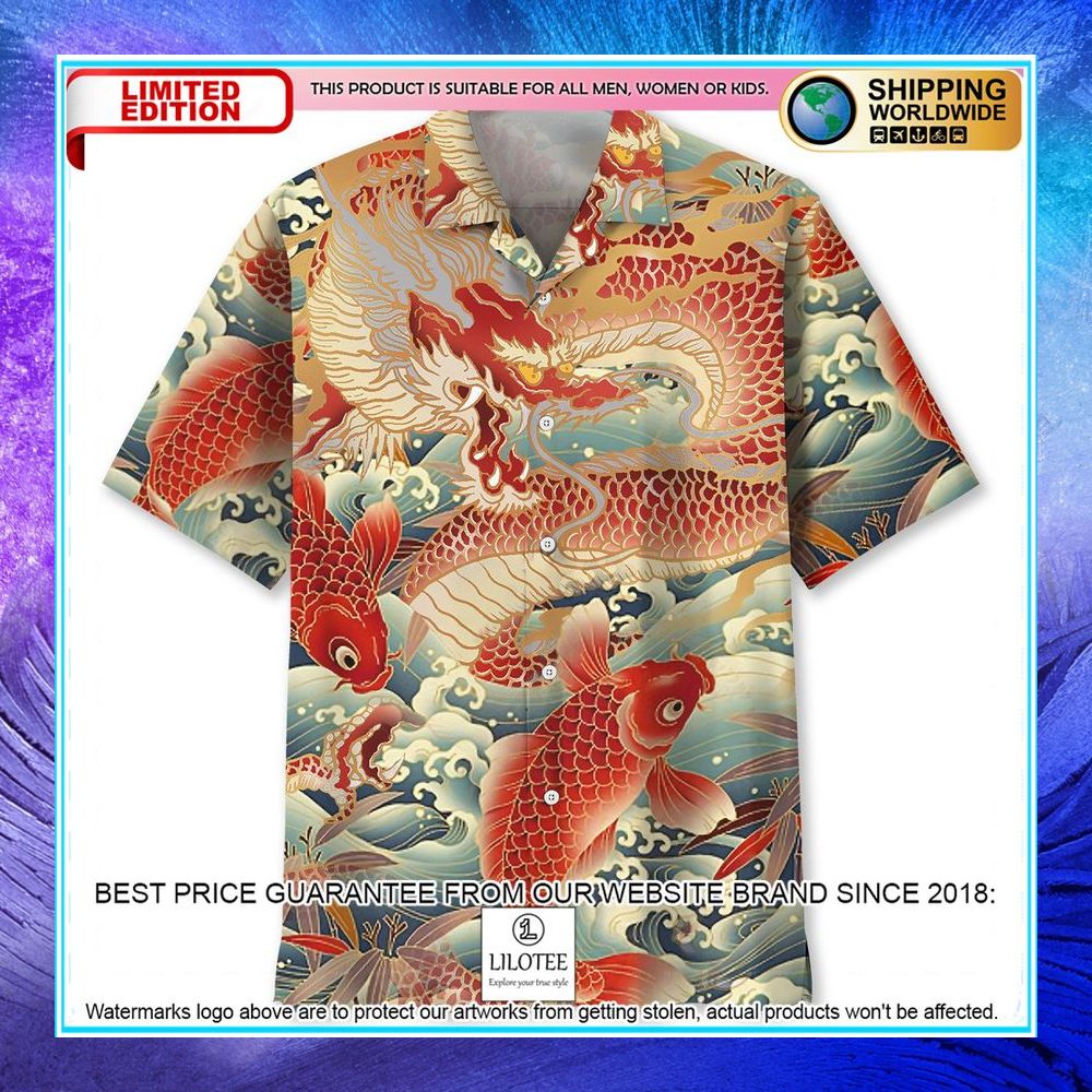 carp dragon hawaiian shirt 1 819