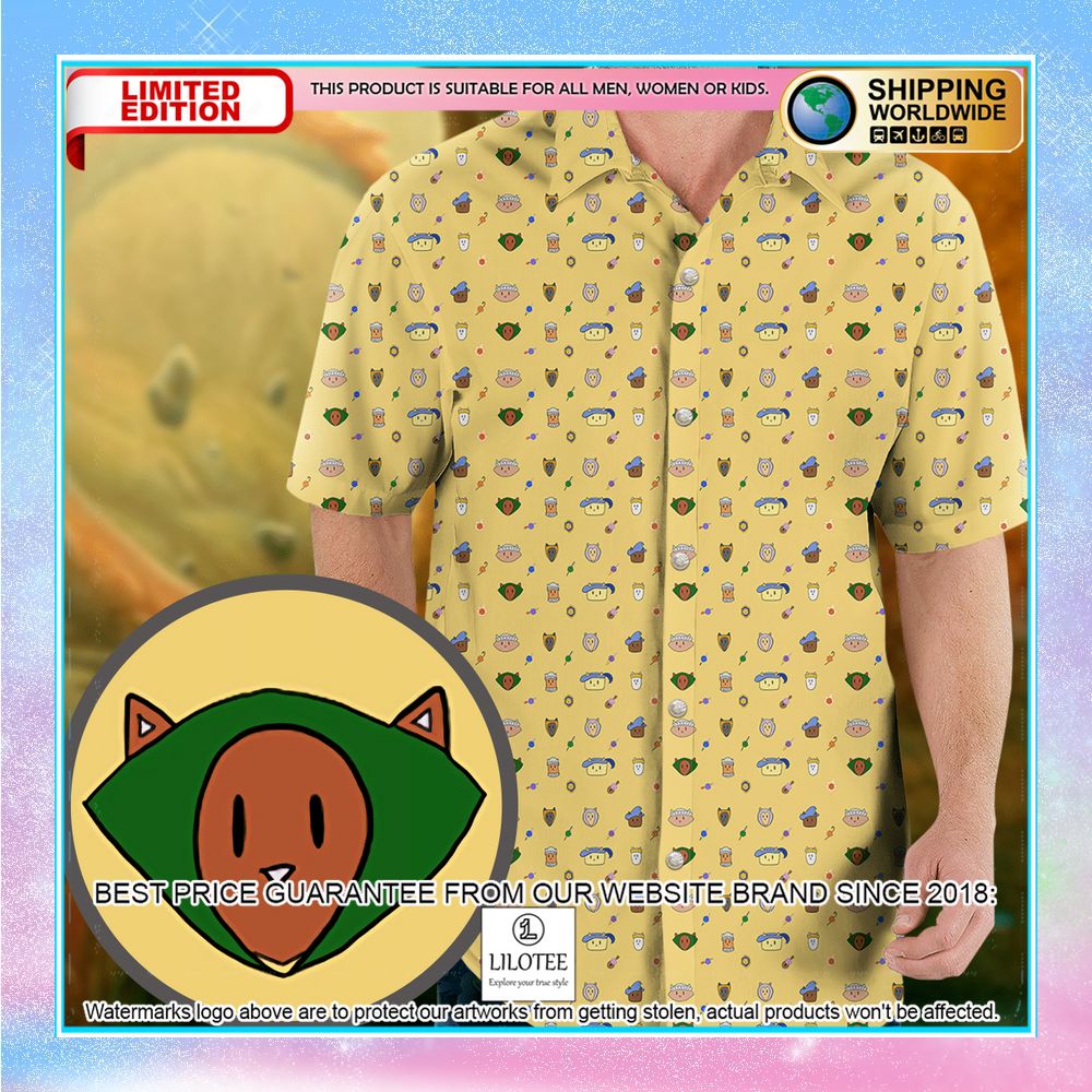 cat dnd classes pattern hawaiian shirt 1 98
