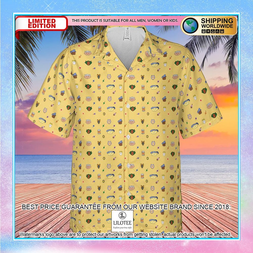 cat dnd classes pattern hawaiian shirt 2 487