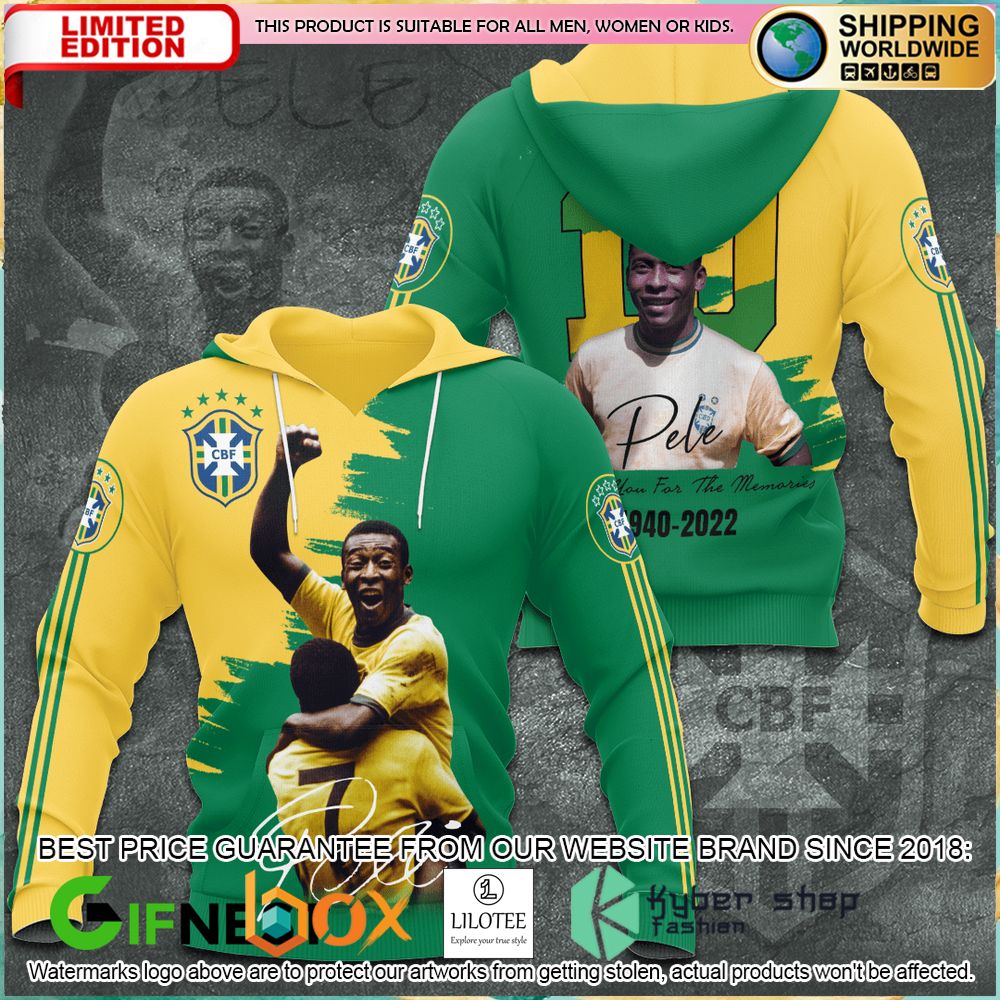 cbf brazil legend pele shirt hoodie 2 303