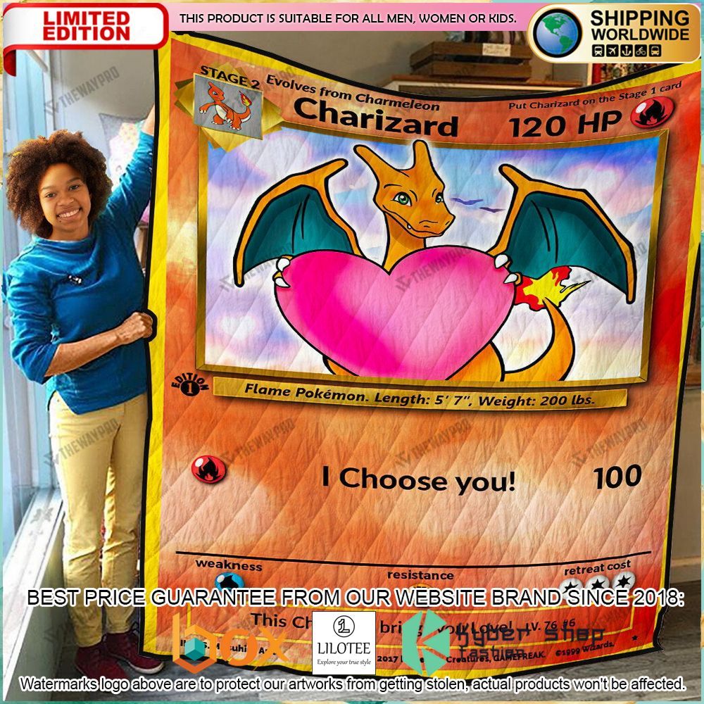 charizard i choose you quilt 1 10