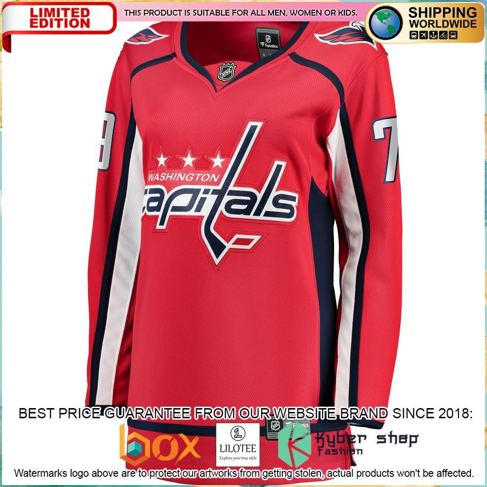 charlie lindgren washington capitals womens red hockey jersey 2 700