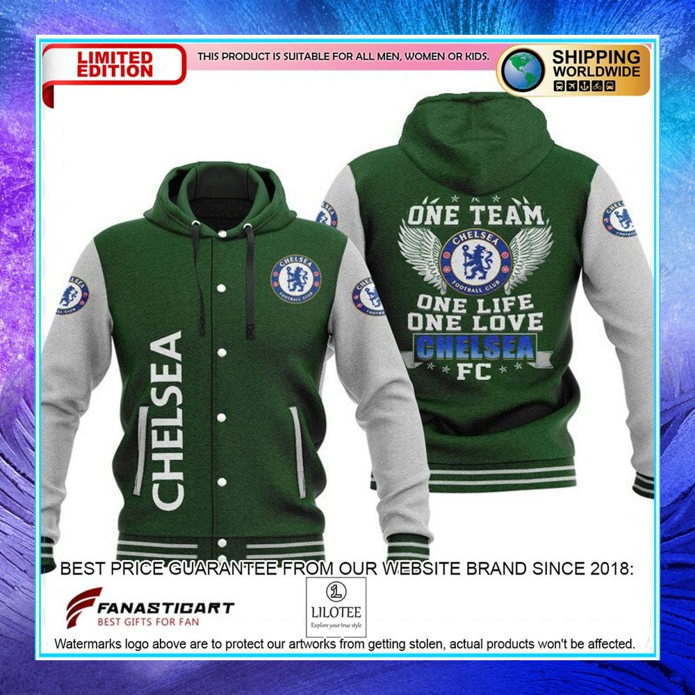 chelsea fc one team one life one love baseball hoodie jacket 3 470