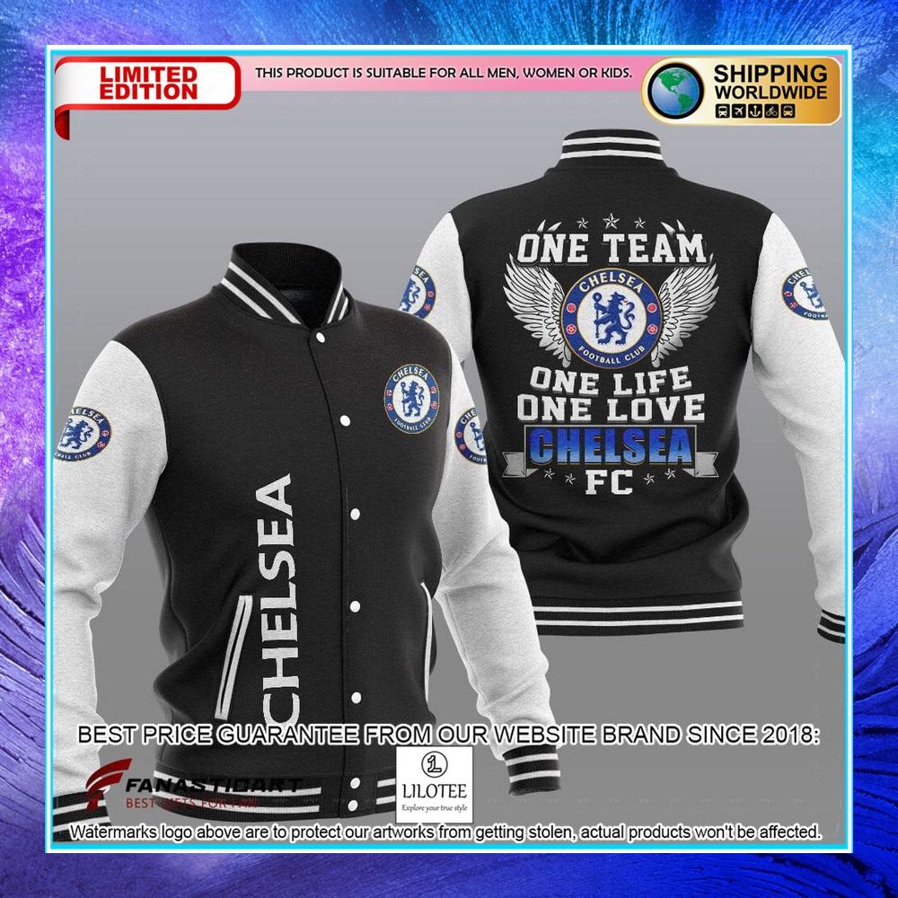 chelsea fc one team one life one love baseball jacket 1 513