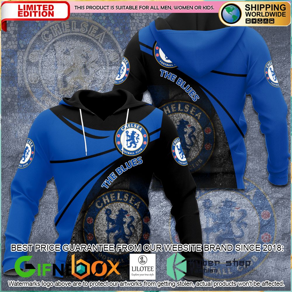 chelsea football club the blues shirt hoodie 2 630