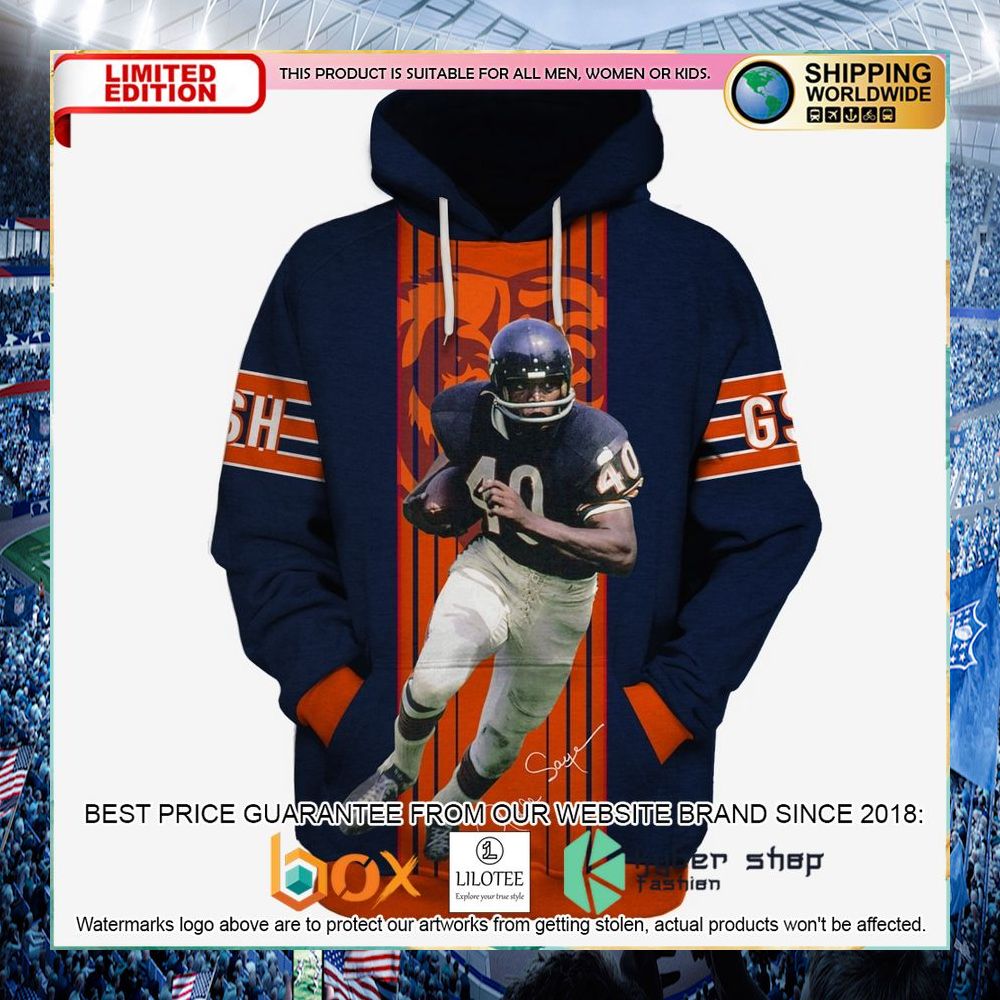 chicago bears gale sayers 40 hoodie shirt 1 580