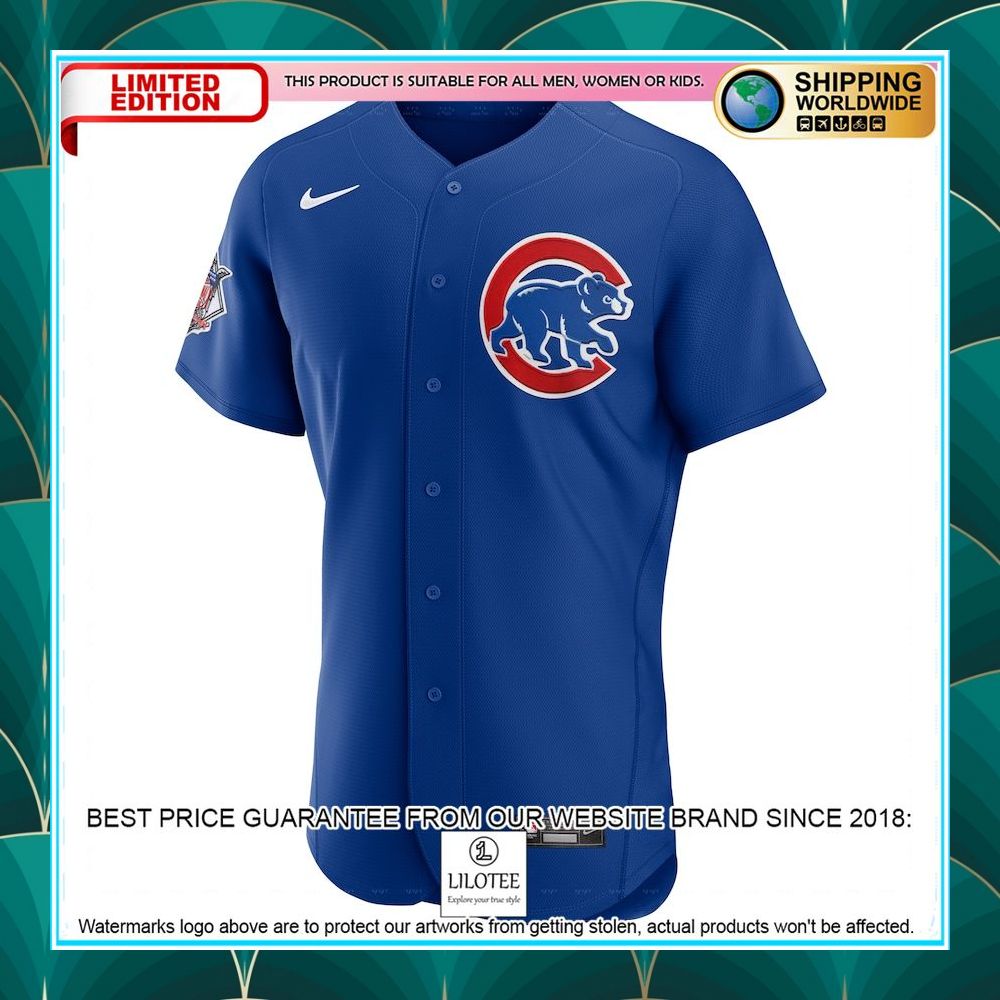 chicago cubs nike alternate custom royal baseball jersey 2 231