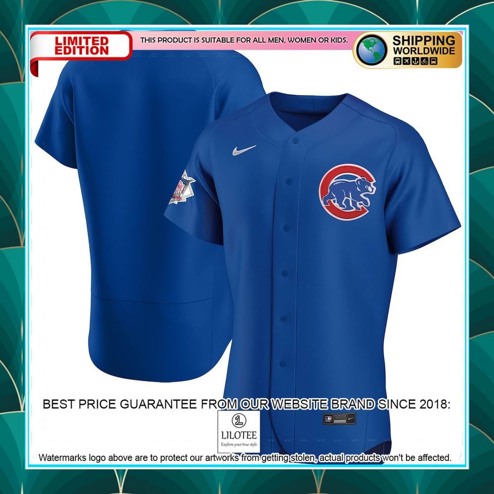 chicago cubs nike alternate team royal baseball jersey 1 430