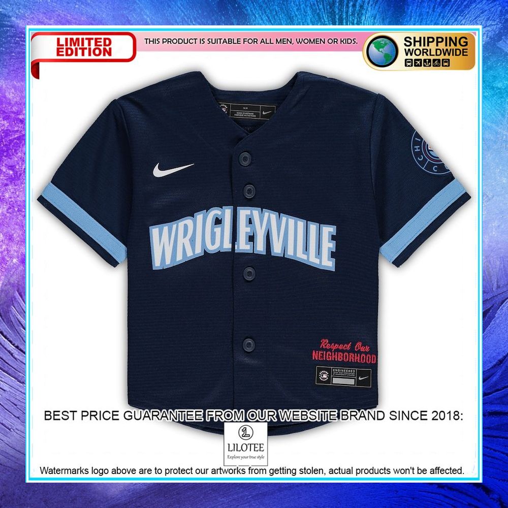 chicago cubs nike infant mlb city connect navy baseball jersey 2 177