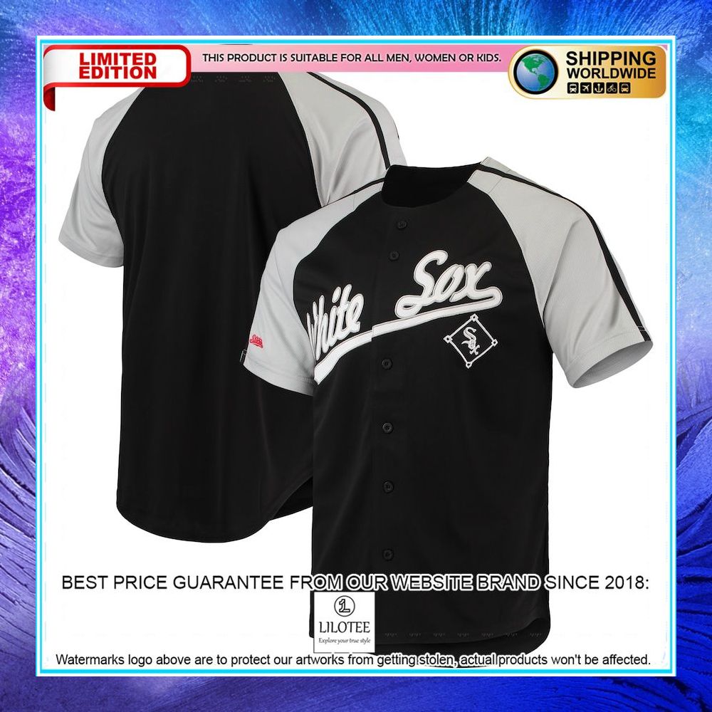 chicago white sox stitches black baseball jersey 1 523