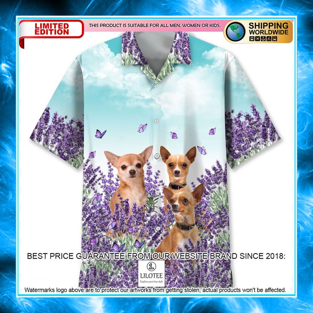 chihuahua lavender hawaiian shirt 1 677