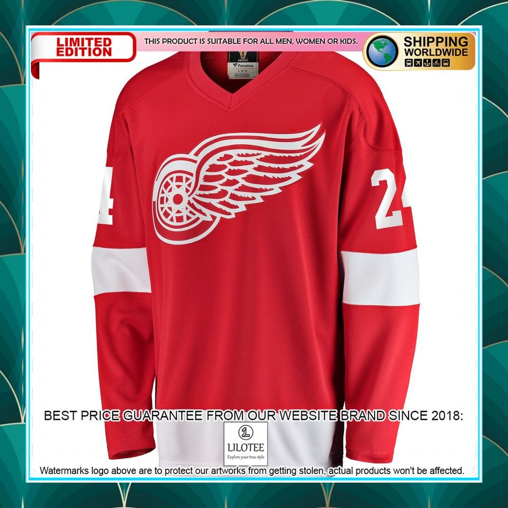 chris chelios detroit red wings premier retired red hockey jersey 2 515