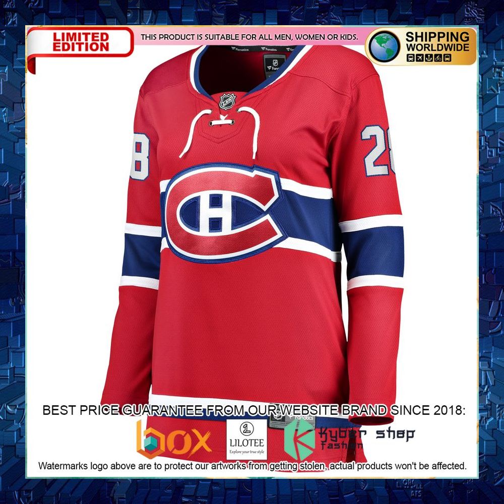 Christian Dvorak Montreal Canadiens Women’s Red Hockey Jersey - LIMITED EDITION 6 christian dvorak montreal canadiens womens red hockey jersey 2 345