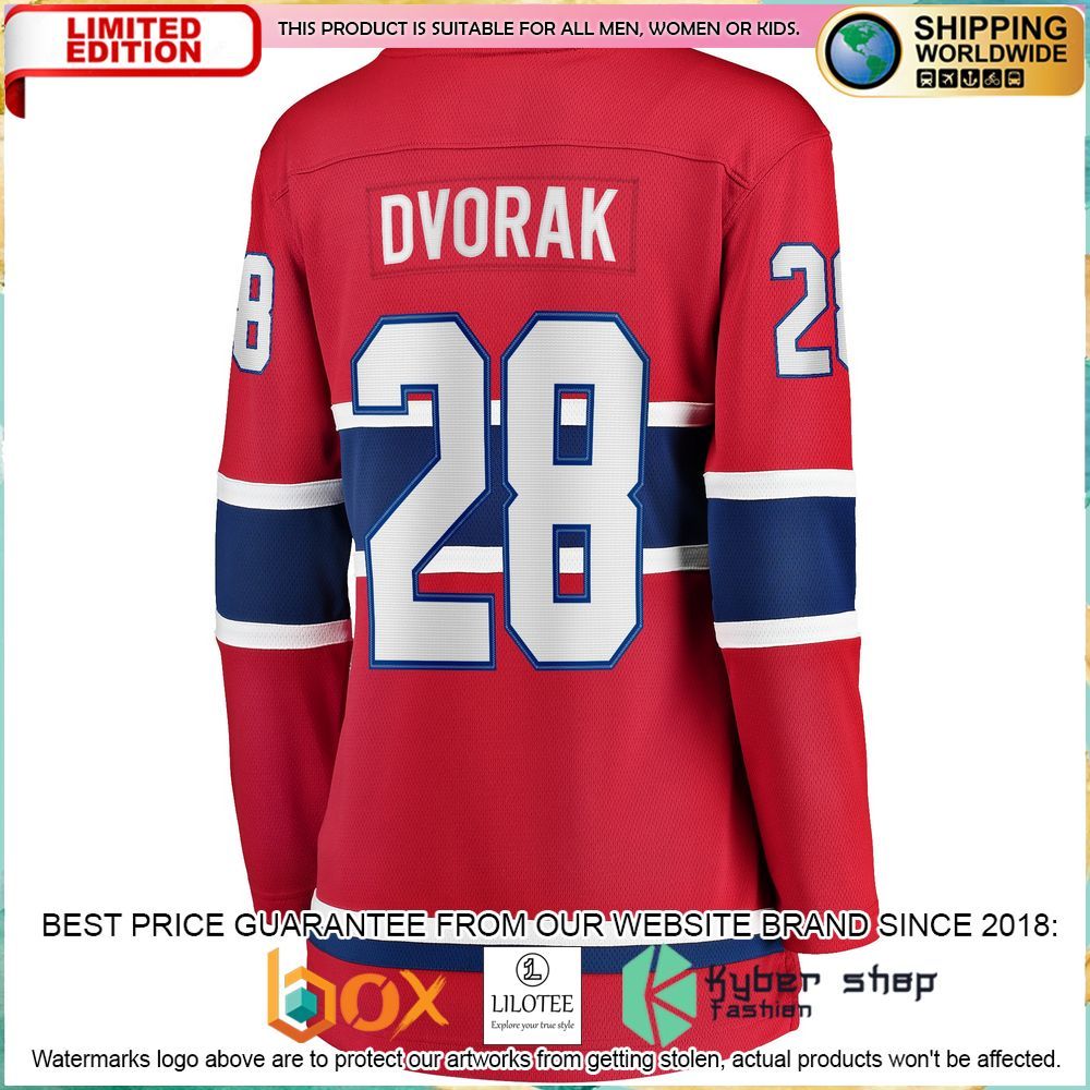 Christian Dvorak Montreal Canadiens Women’s Red Hockey Jersey - LIMITED EDITION 3 christian dvorak montreal canadiens womens red hockey jersey 3 442