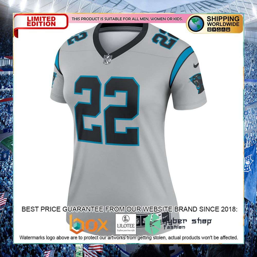 Christian McCaffrey Carolina Panthers Nike Women's Inverted Legend Silver Football Jersey - LIMITED EDITION 6 christian mccaffrey carolina panthers nike womens inverted legend silver football jersey 2 511