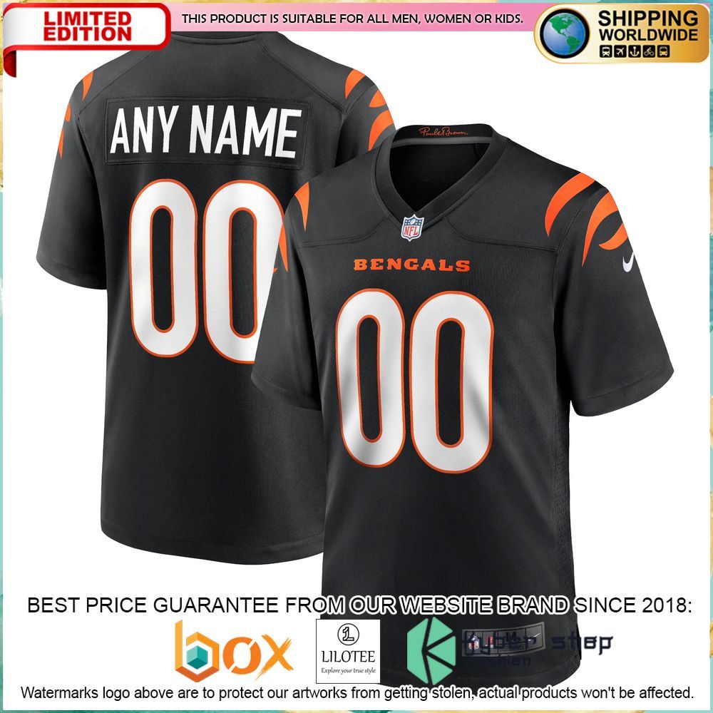 cincinnati bengals nike football black football jersey 1 519