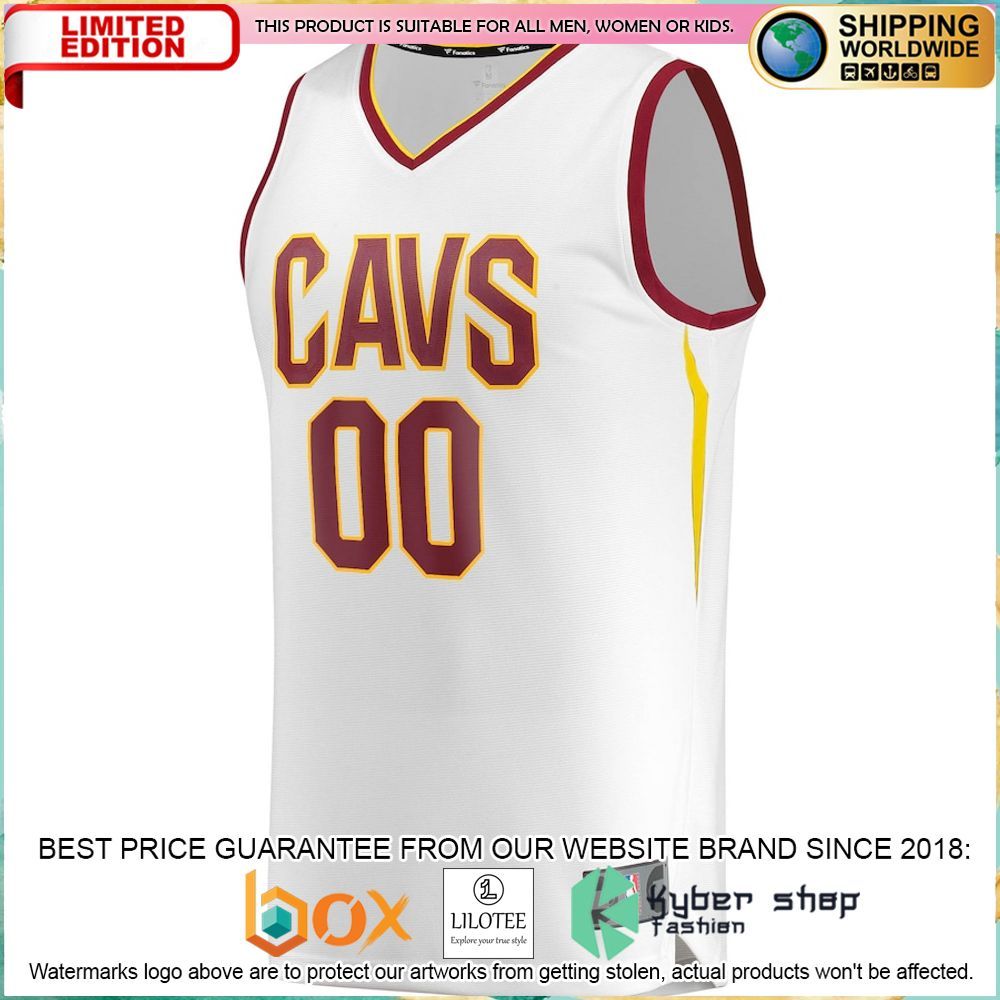cleveland cavaliers custom white basketball jersey 2 278