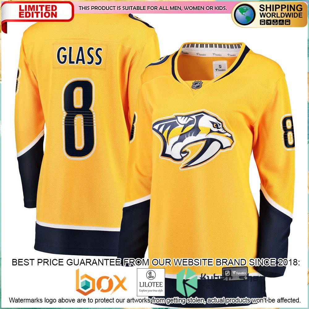 cody glass nashville predators womens gold hockey jersey 1 71