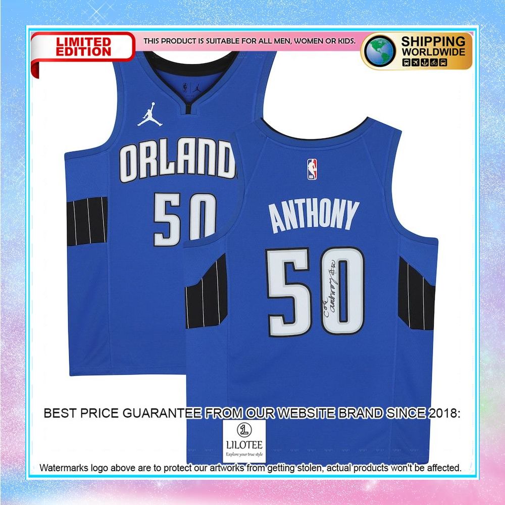 cole anthony orlando magic fanatics jordan brand blue 2020 21 basketball jersey 1 143