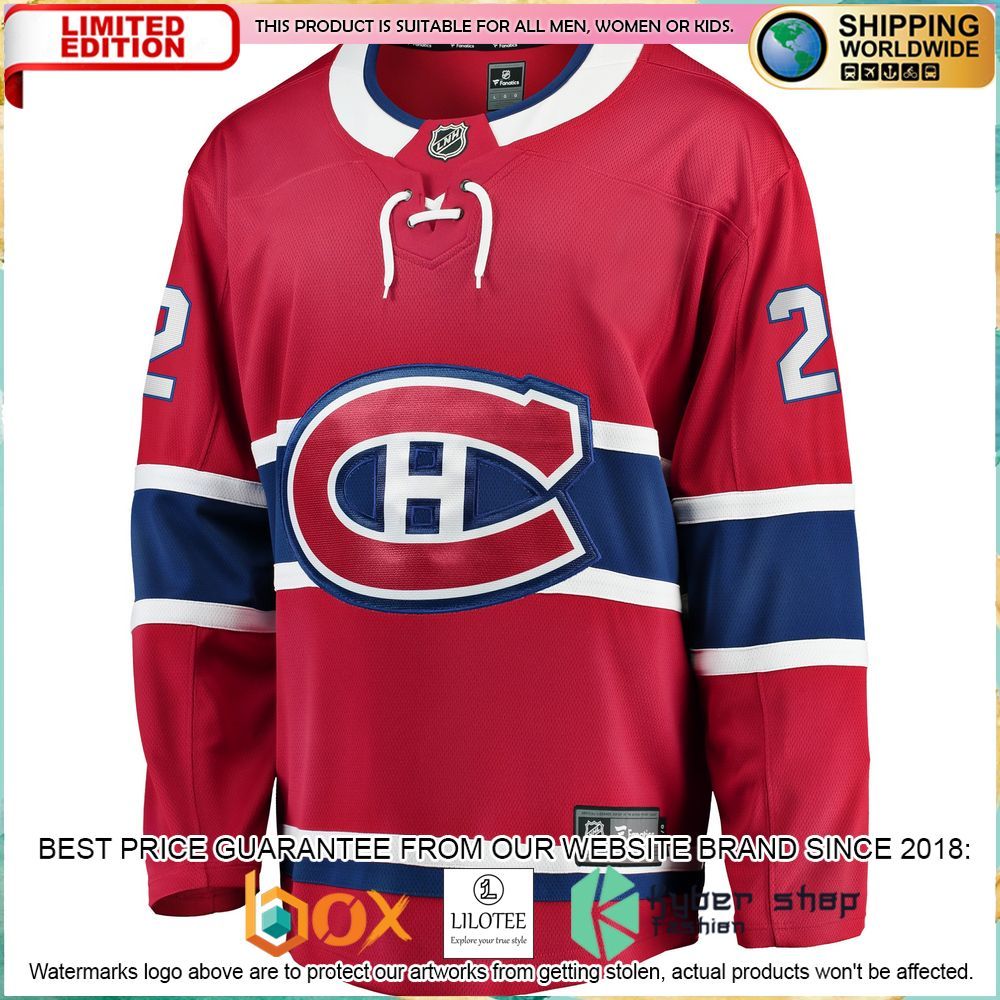 cole caufield montreal canadiens 2017 18 replica red hockey jersey 2 599