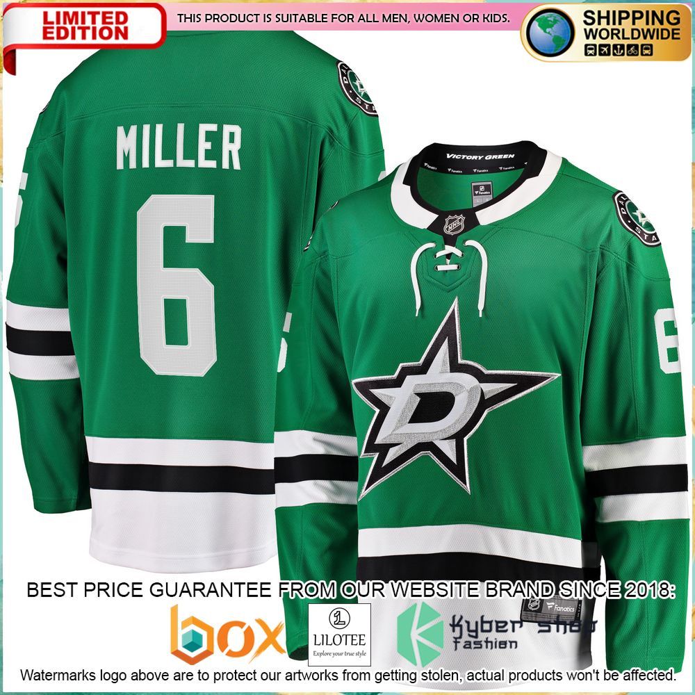 colin miller dallas stars kelly green hockey jersey 2 138