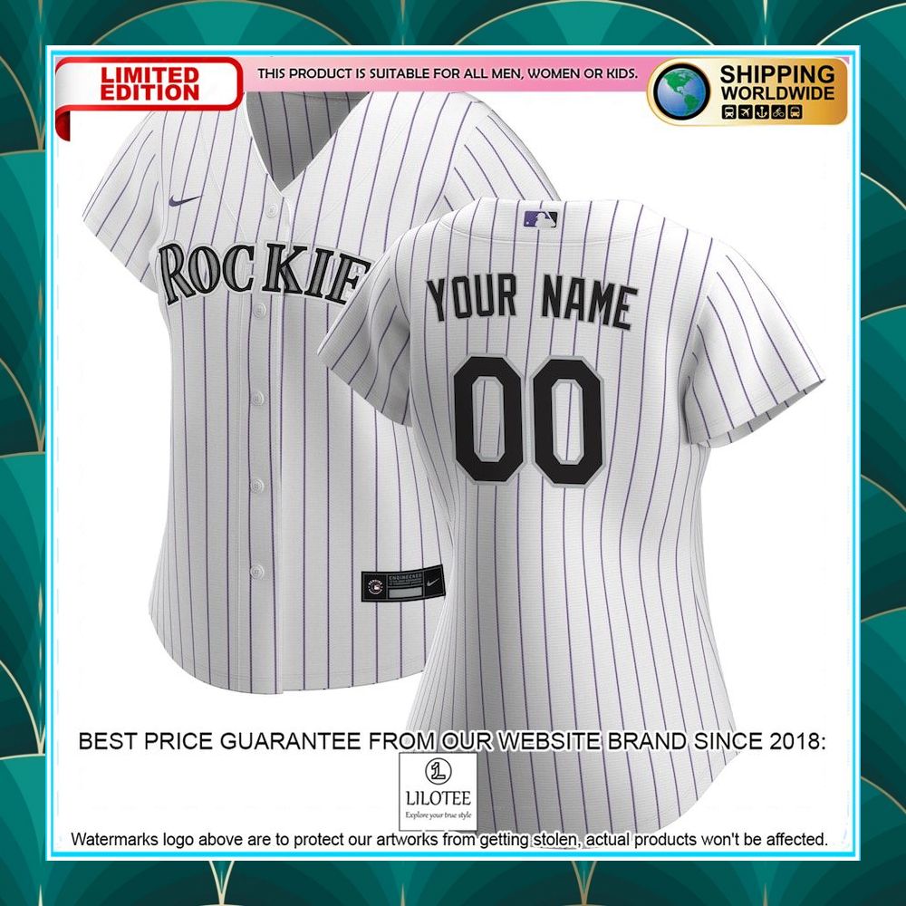 colorado rockies nike womens home custom white baseball jersey 1 576