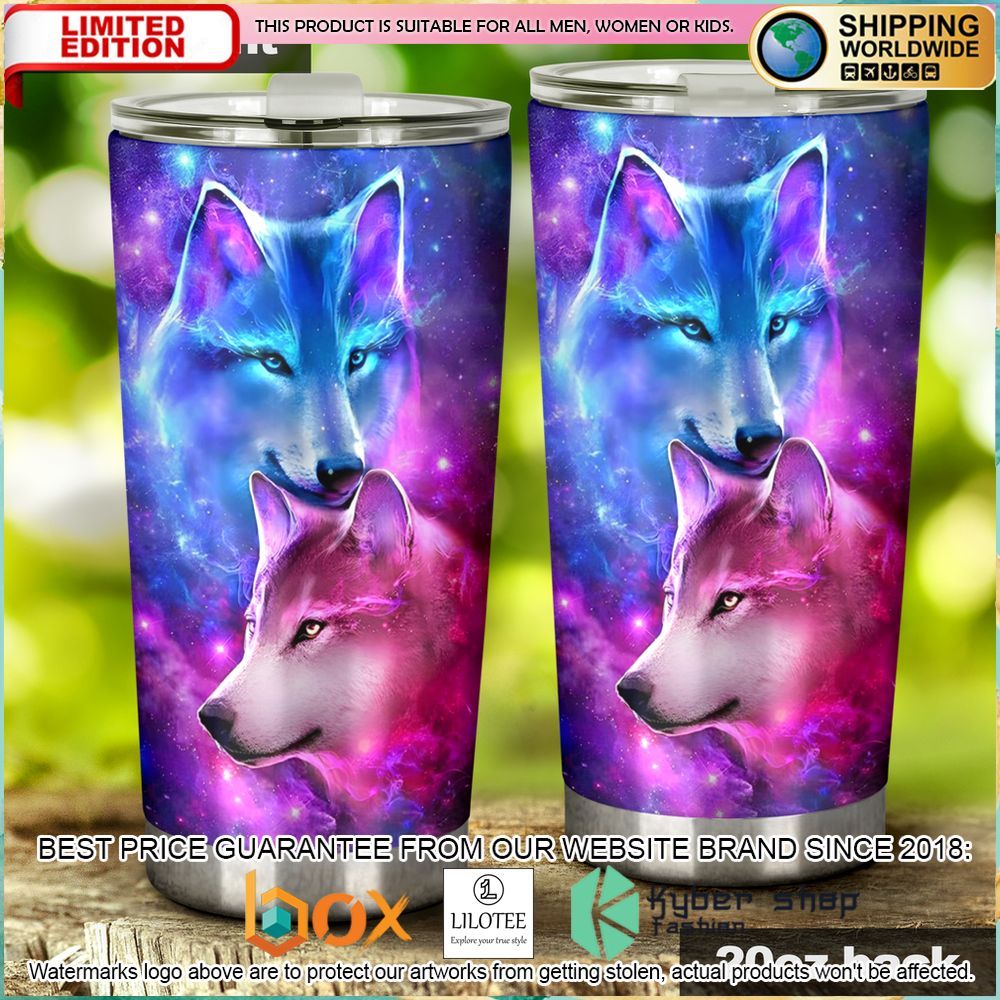 couple galaxy wolves tumbler 2 66