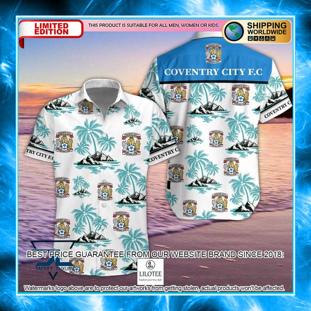coventry city f c palm tree hawaiian shirt shorts 1 963