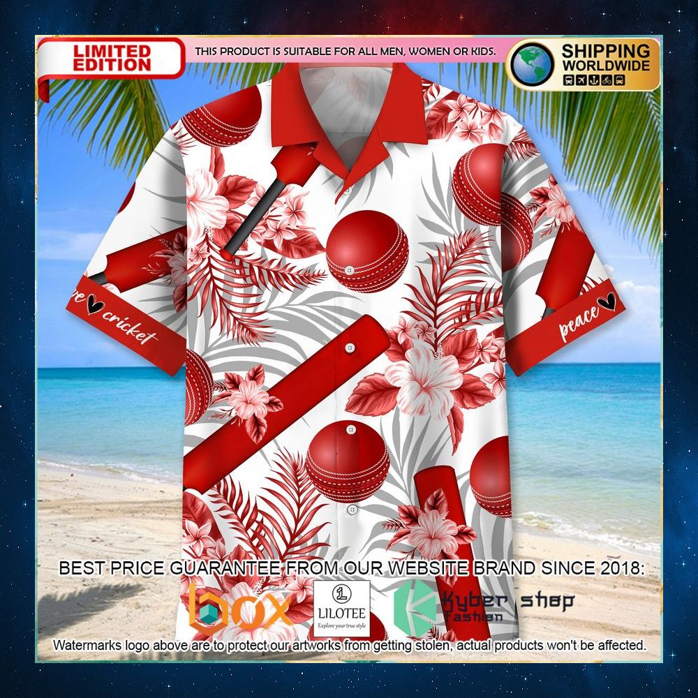cricket ball red hawaiian shirt 2 975