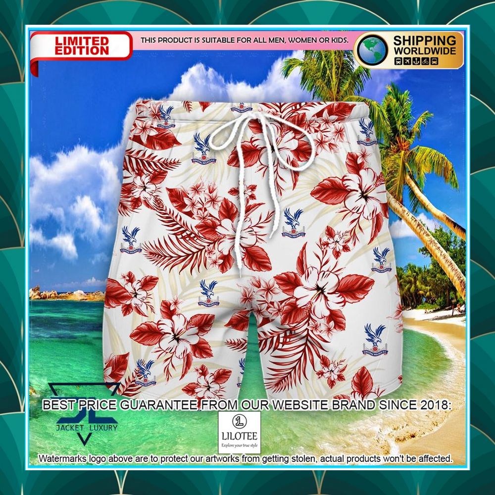 crystal palace f c hawaiian shirt shorts 2 341