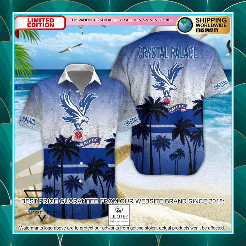 crystal palace f c palm tree hawaiian shirt shorts 1 885