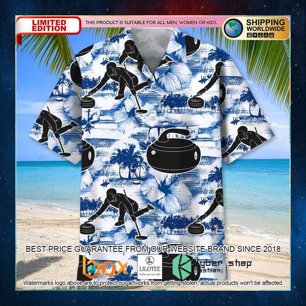 curling blue nature hawaiian shirt 2 730