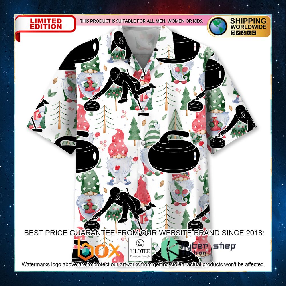 curling christmas gnomes hawaiian shirt 1 481