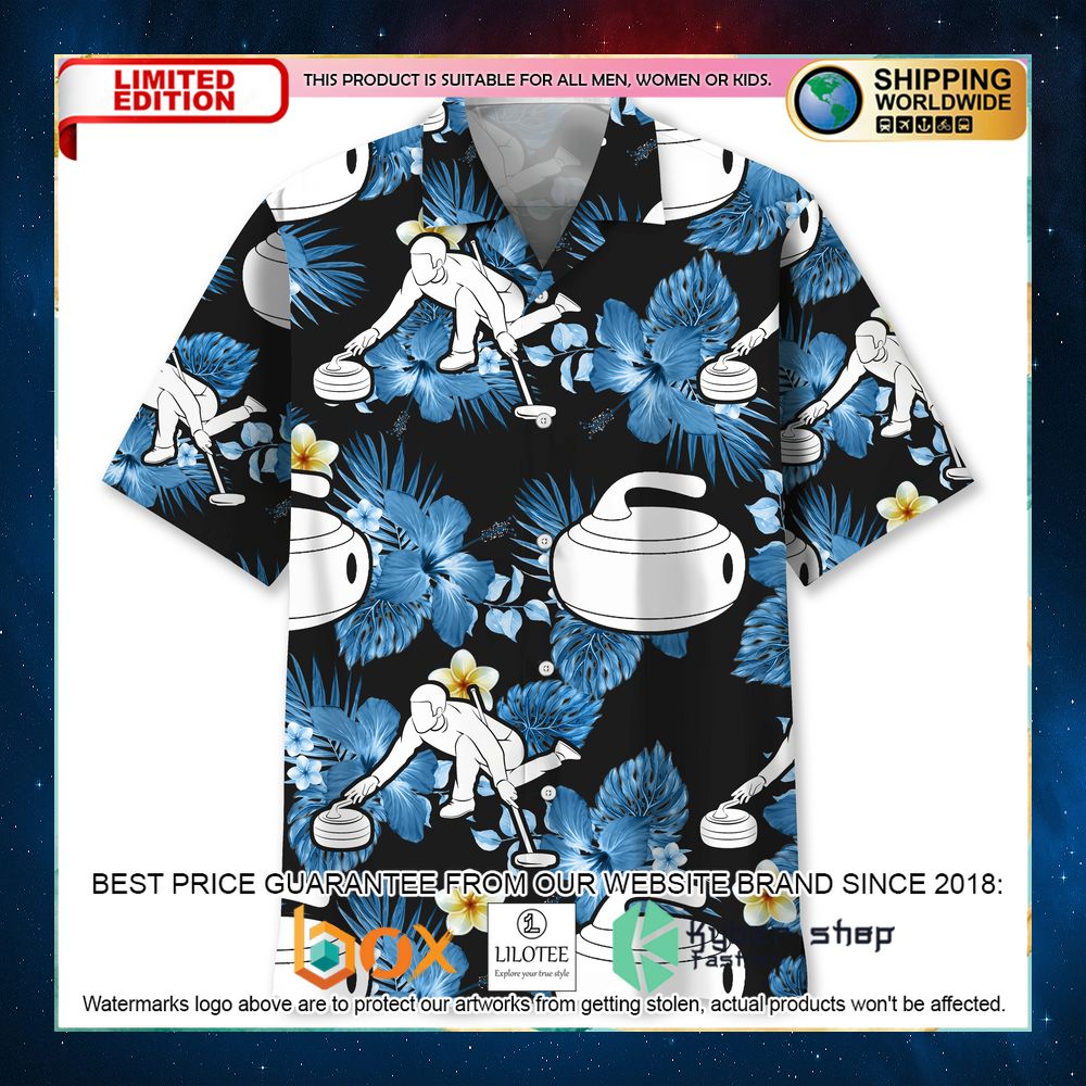 curling nature color hawaiian shirt 1 361