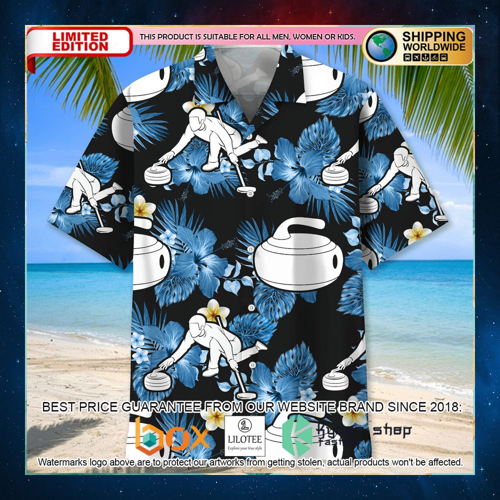 curling nature color hawaiian shirt 2 308