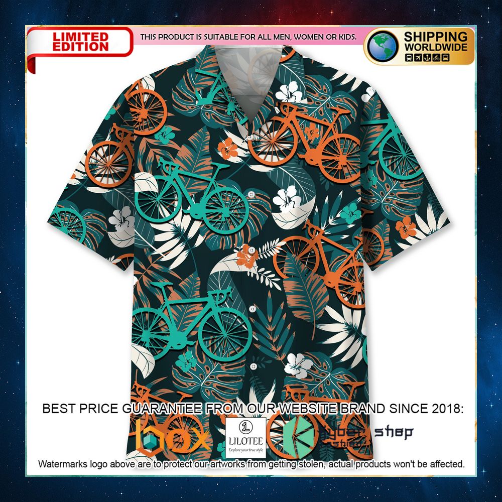 cycling color tropical hawaiian shirt 1 769