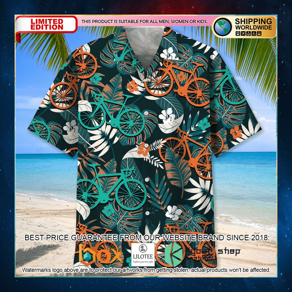 cycling color tropical hawaiian shirt 2 941