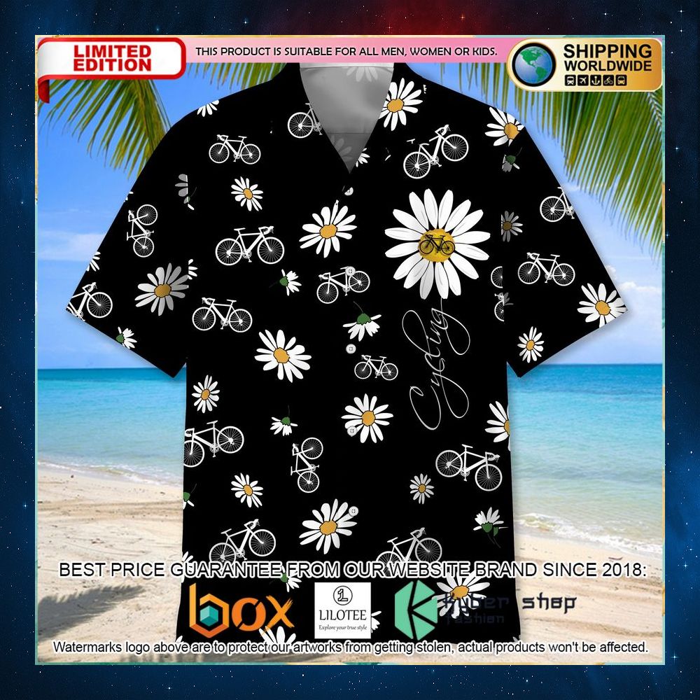 cycling daisy hawaiian shirt 2 727