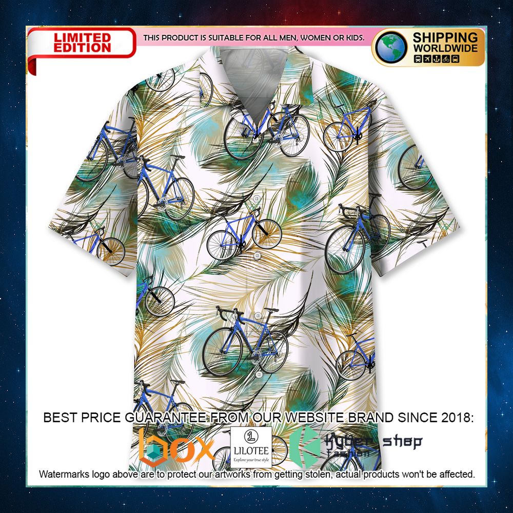 cycling feather hawaiian shirt 1 779